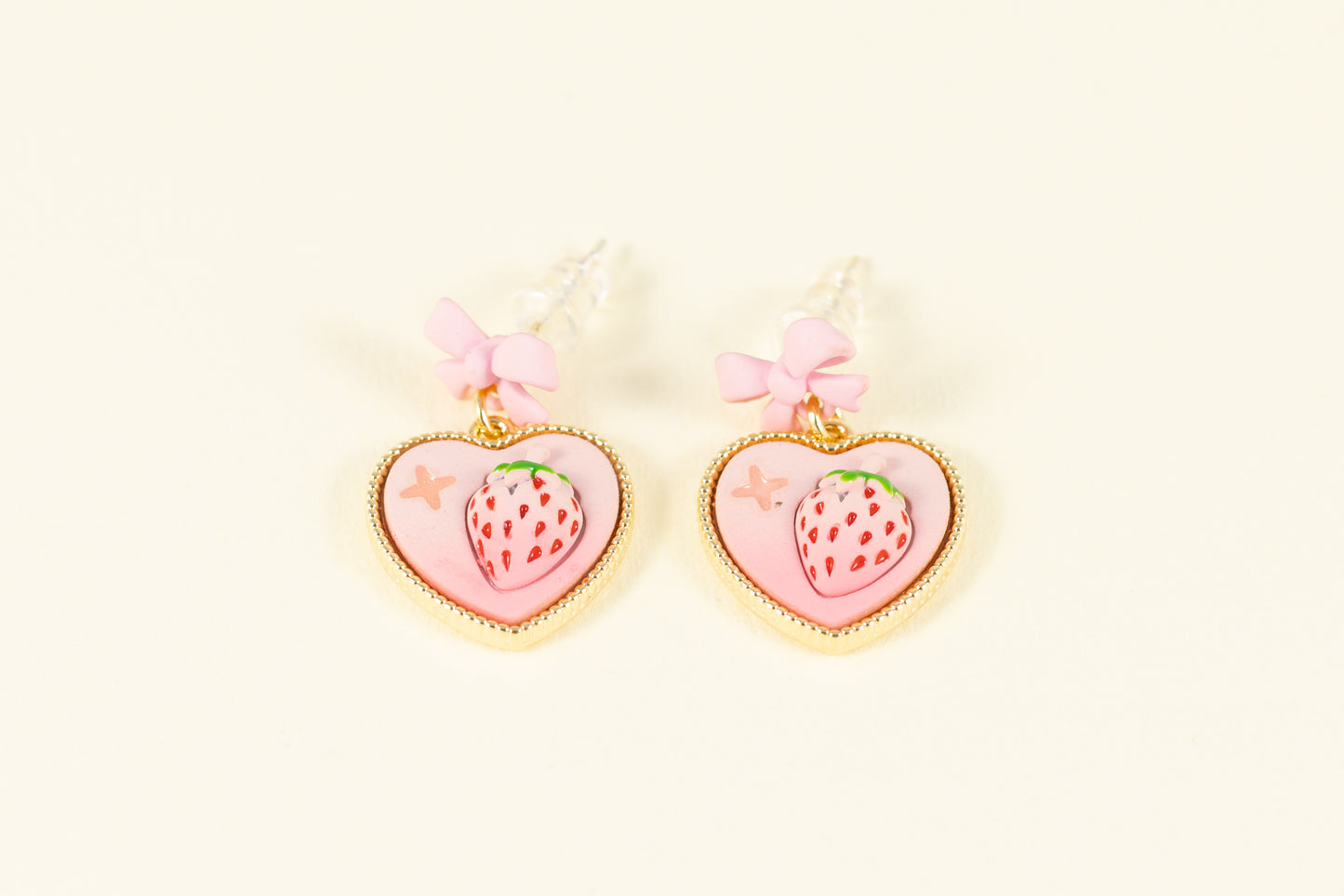 Boucles d'oreilles Fraise