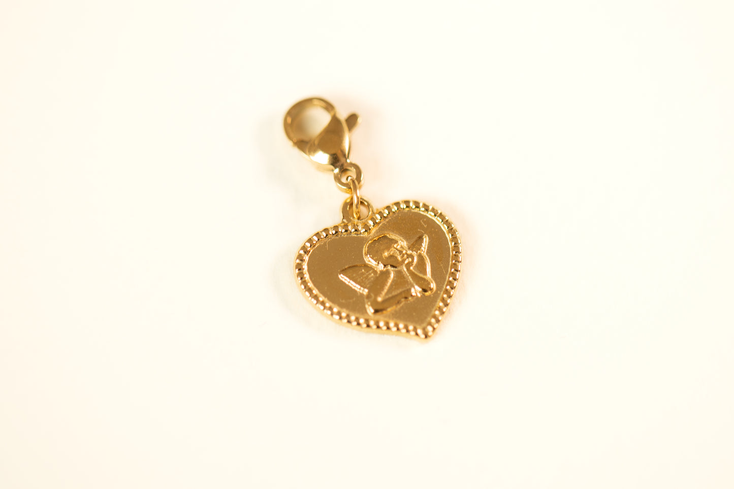 Pendentif Charm Coeur et ange